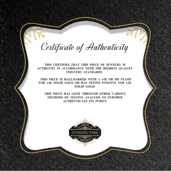 14k Gold Diamonique Cubic Zirconia Trillion Cut Pendant Necklace - Picture 8 of 8